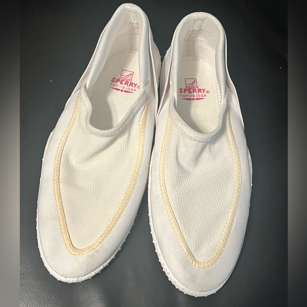 Sperry Top‎ Sider Mens Swim / Boat Shoes Size 8M White
